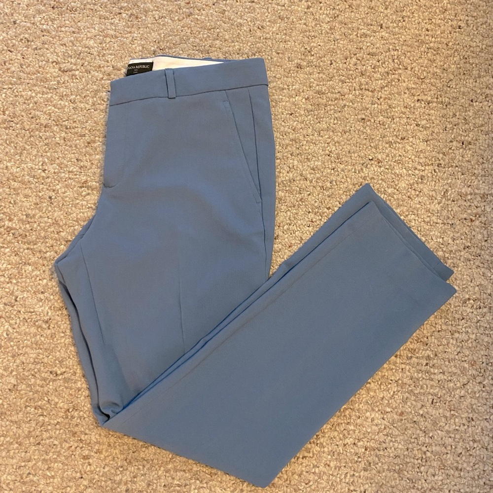 Banana Republic blue Ryan crop pant, sz 6